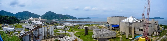 Usinas nucleares de Angra dos Reis, Angra 1, Angra 2 e Angra 3 9em construção, em 26 de fevereiro de 2018. Foto: © flickr.com / Ministério de Minas e Energia / Saulo Cruz