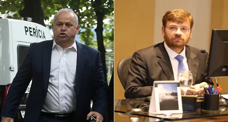 Conselheiro Christiano Lacerda Ghuerren (à esquerda) substituirá Domingos Brazão — Foto: Fabiano Rocha e Divulgação