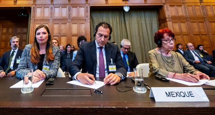 Corte Internacional de Justiça Equipe jurídica mexicana apresentou à CIJ o pedido para que o país faça parte do processo que investiga se Israel comete genocídio contra palestinos em Gaza