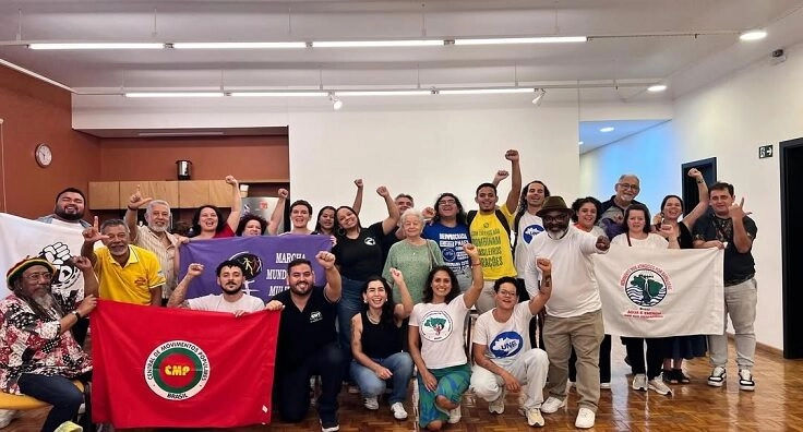 A coordenação Nacional da Frente Brasil Popular (FBP) se reuniu em SP para debater a conjuntura e planejar as lutas de 2026. | Crédito: Frente Brasil Popular