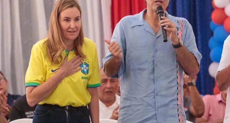 Hana Ghassan, atual governadora do Pará, e Helder Barbalho, o antecessor: abrindo caminho para a destruição da Volta Grande do Xingu. Foto: Marco Santos/Agência Pará