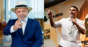 Lula e Flávio Bolsonaro (Ricardo Stuckert / Flickr Flávio Bolsonaro)