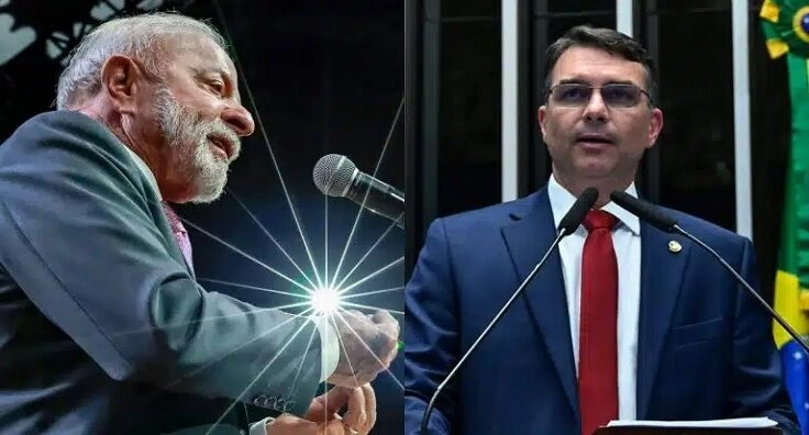 Lula e Flávio Bolsonaro, os dois principais candidatos nas eleições 2026 - Fotos: Ricardo Stuckert PR / Waldemir Barreto Ag. Senado)