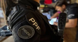 Policial da Força Integrada de Combate ao Crime. Foto: Divulgação