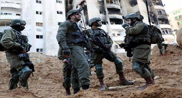 Forças militares da ocupação sionista na Faixa de Gaza Créditos/ eldiario.es